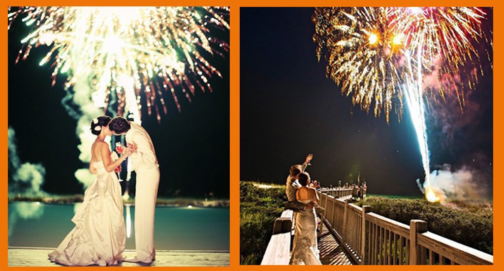 Tendances mariages 2021 feu d'artifice