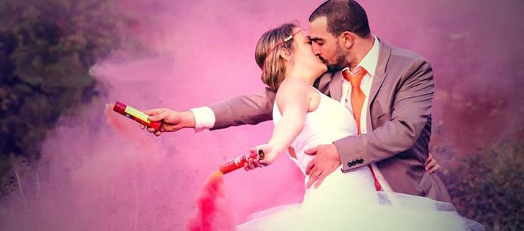 Mariage et fumigènes - Ma soirée inoubliable blog artifice