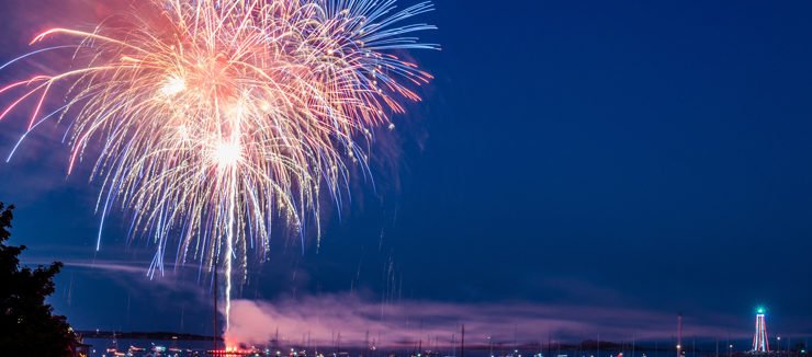 les etapes d'un feu d'artifice